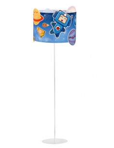 Lámpara de pie Roky y Layla - Anperbar - Lámpara de pie infantil, color azul