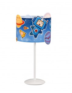 Lámpara de mesa Roky y Layla - Anperbar - Lámpara de mesita infantil, color azul