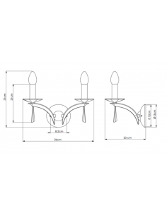 Aplique de pared Forum 2  2