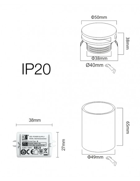 Foco empotrable Grow 