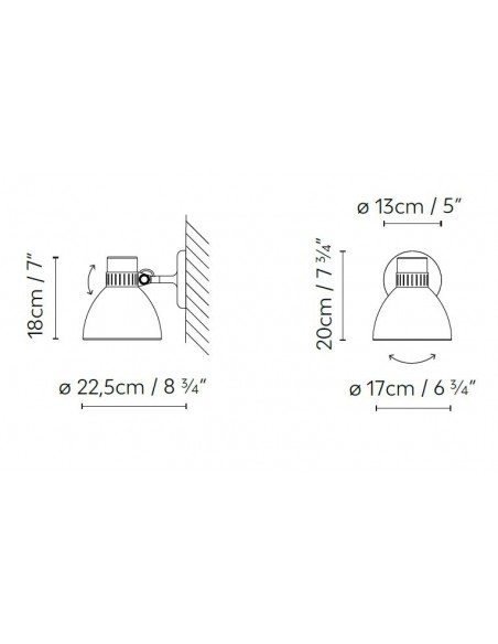 Aplique de pared Blux System W