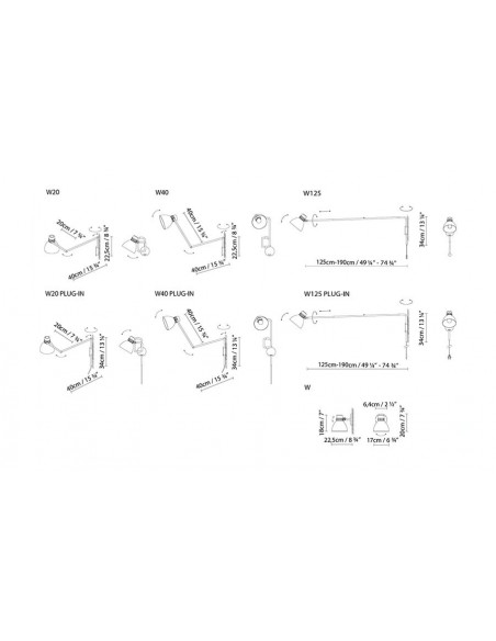 Aplique de pared Blux System Plug In