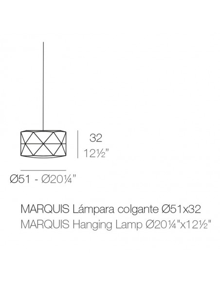 Lámpara colgante Marquis - Vondom