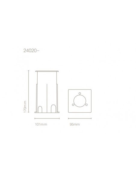Downlight Cuadrado Parc – Nexia