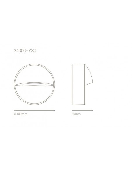 Aplique de Pared Redondo Passeig – Nexia