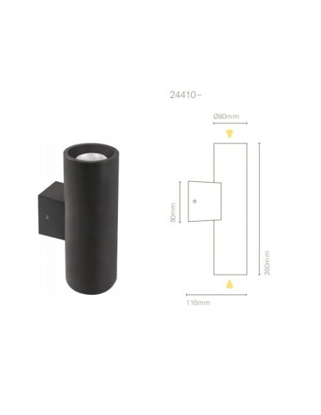 Aplique de Pared Cala 2 Fuentes de Luz – Nexia
