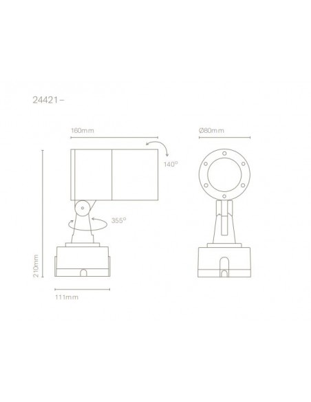 Aplique de Pared Ronda – 8 cm – Nexia