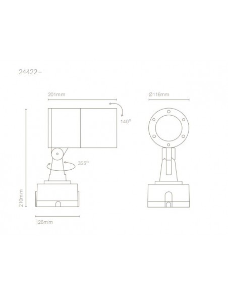 Aplique de Pared Ronda – 11,6 cm – Nexia 