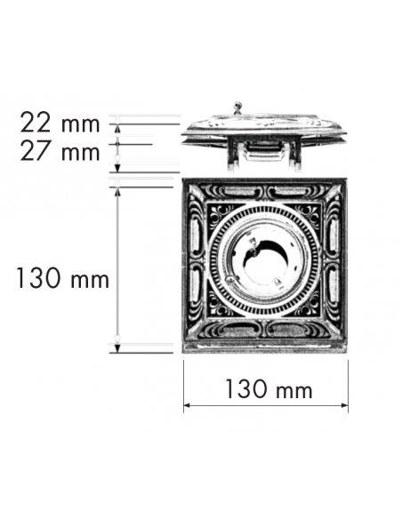 Foco empotrable de techo Siena Square – Fede