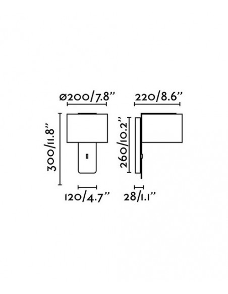 Aplique de pared Fold - Faro