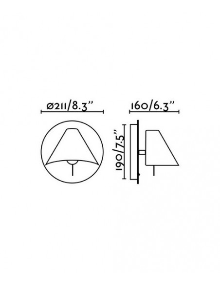 Aplique de pared Noon - Faro