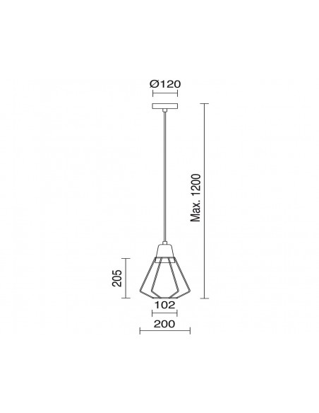 Colgante de techo Elga - Exo - Novolux Lighting