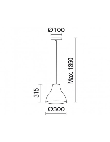 Colgante de techo Camila - Exo - Novolux Lighting
