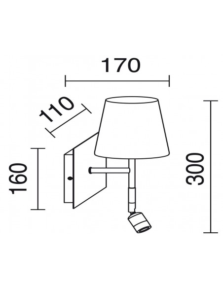 Aplique de pared Eda W - Exo - Novolux Lighting