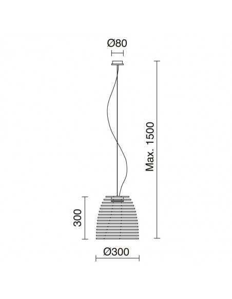 Colgante de techo Twist - Exo - Novolux Lighting