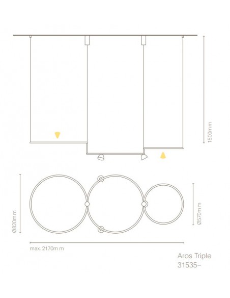 Ventilador de techo con luz Vento - Novolux Lighting