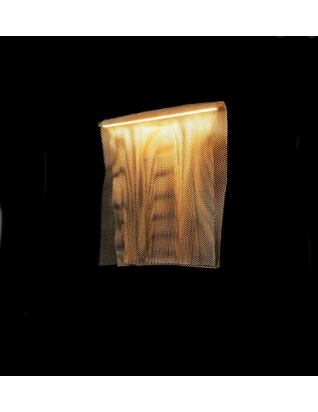 Aplique de pared LED de metal chapado en oro 2800K – Sicilia - MYO