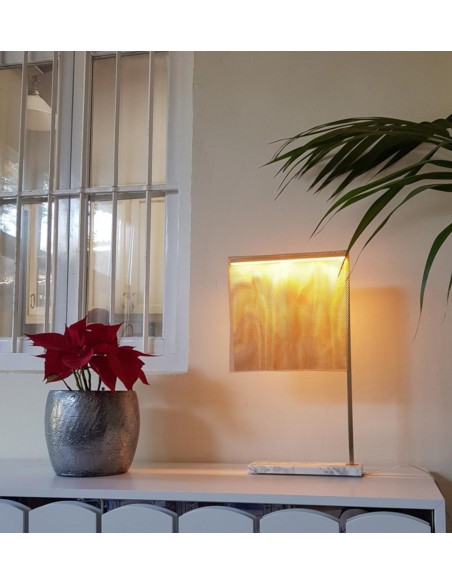 Lámpara de mesa LED de metal chapada en oro 2800K – Sicilia - MYO