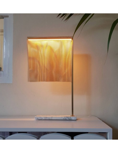 Lámpara de mesa LED de metal chapada en oro 2800K – Sicilia - MYO