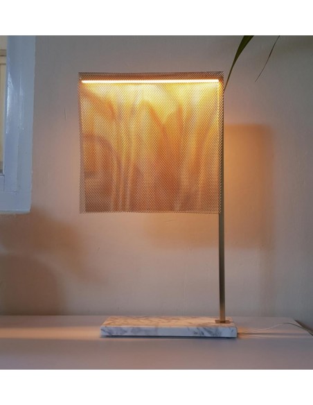 Lámpara de mesa LED de metal chapada en oro 2800K – Sicilia - MYO