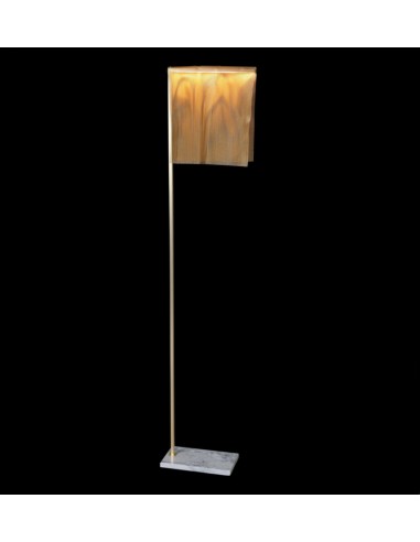 Lámpara de pie LED de metal chapada en oro mate 2800K – Sicilia – MYO