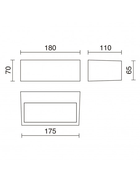 Aplique de pared LED Iona – Exo - Novolux Lighting