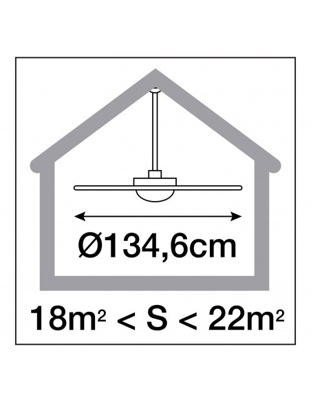 Ventilador de techo con luz Vento - Novolux Lighting