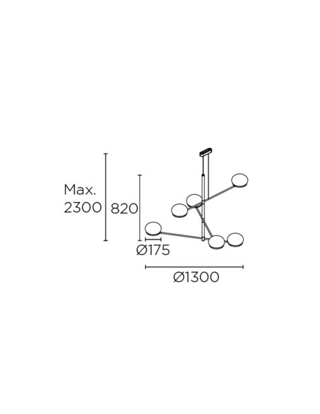 Lámpara colgante Coco chandelier – Leds C4