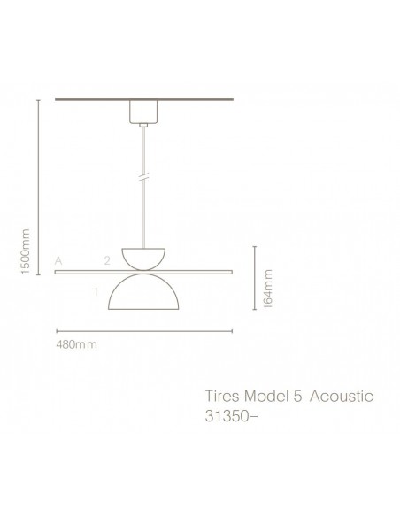 Lámpara colgante Tires Model 5 - Nexia