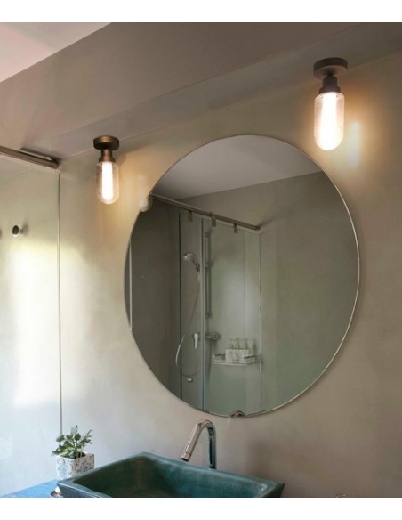 Plafón de techo de baño LED con pantalla de cristal - Brume - Faro