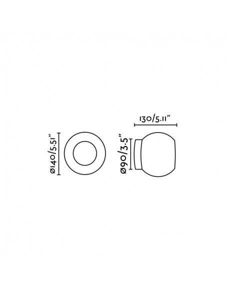 Aplique de pared LED decorativo en 3 colores - Moy - Faro