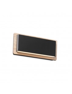 Aplique de pared moderno LED 3000K negro+madera - Mood - Faro 2