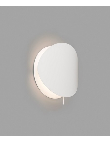 Aplique de pared blanco con pantalla movible - Ovo - Faro