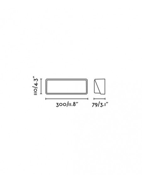 Aplique de pared de exterior Half - Faro