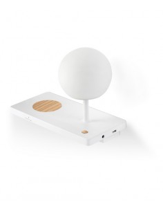 Aplique izq. LED SMD con cargador de móvil, USB y regulador de intensidad - Niko - Faro