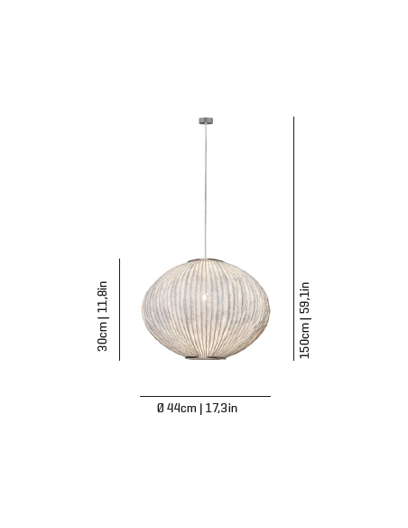 Lámpara colgante LED/E27 diferentes tamaños y colores – Coral Seaurchin - A by Arturo Álvarez