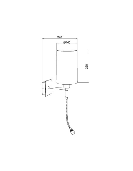 Aplique de pared Basic 2 - Pujol