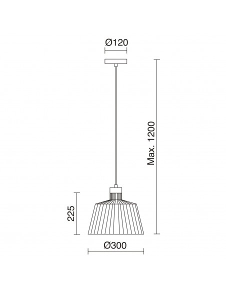 Colgante de techo vintage Baguet - Exo - Novolux Lighting