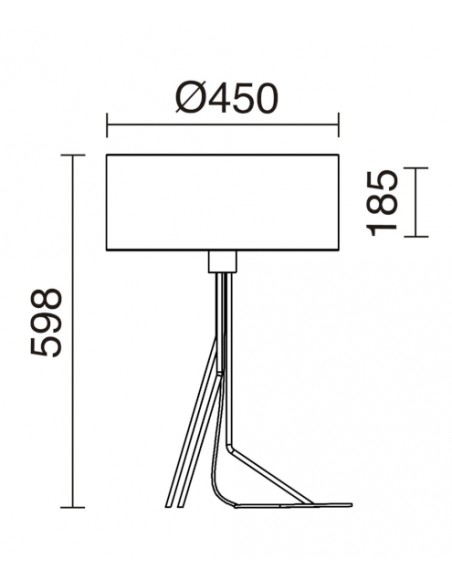 Lámpara de mesa Diagonal M - Exo - Novolux Lighting
