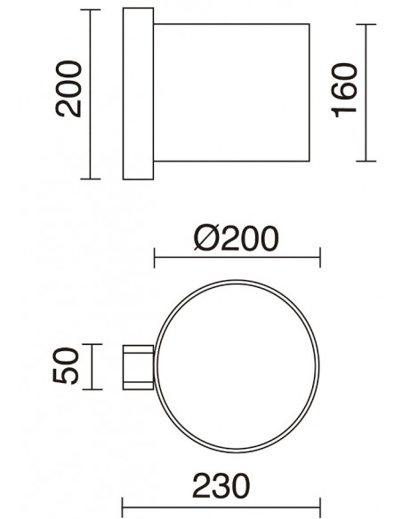 Aplique de pared elegante Compact – Exo – Novolux Lighting