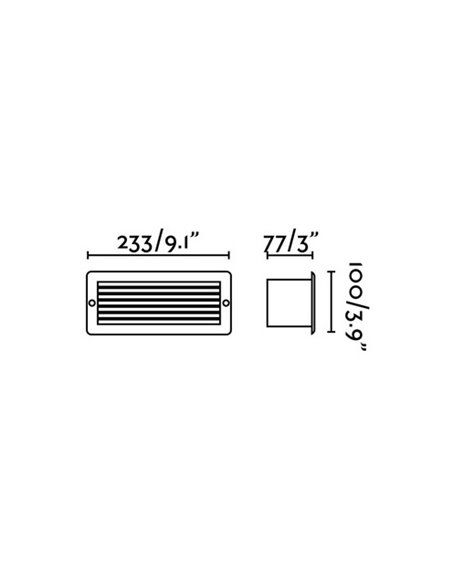 Lámpara empotrable Stripe-5 - Faro