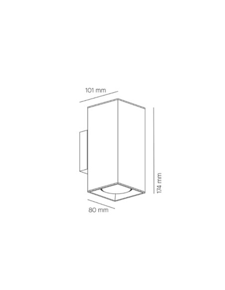 Aplique de pared Dau 174 GU10 - Milán