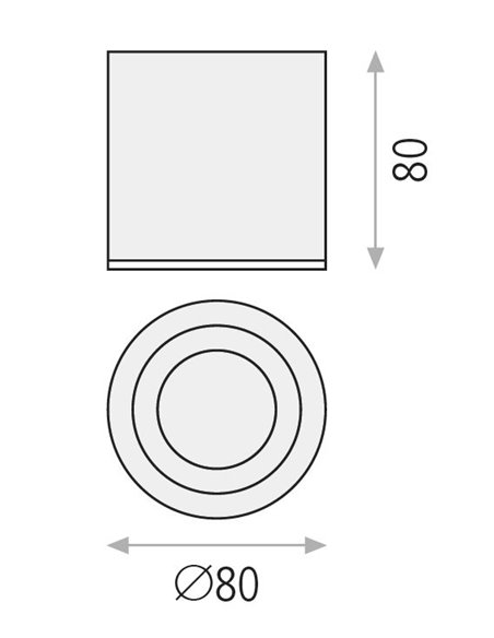 Plafón de exterior Vanduo - ACB
