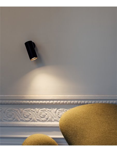 Foco de techo y pared LED en 2 acabados y 2 fuentes de luz orientable y regulable – Haul - Milán