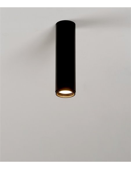 Foco de techo LED Ø 5,5 cm y 21 cm de alto de acero en 2 acabados y 2 fuentes de luz regulable 2700K – Haul - Milán