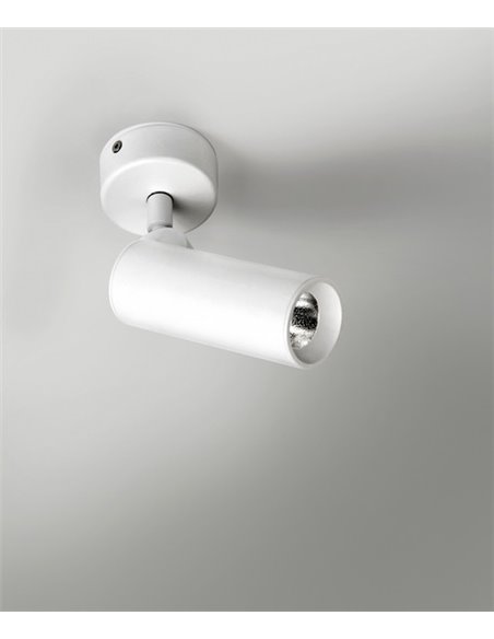 Foco de pared y techo LED en 2 acabados orientable y regulable 2700K – Haul - Milán