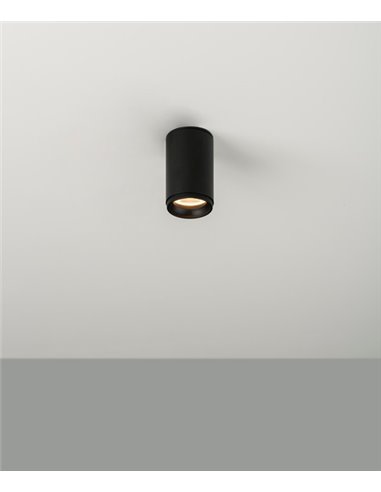 Foco de techo LED Ø 5,5 cm de acero en 2 acabados y 2 fuentes de luz regulable 2700K – Haul - Milán