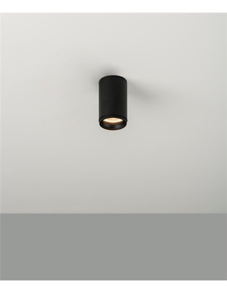 Foco de techo LED Ø 5,5 cm de acero en 2 acabados y 2 fuentes de luz regulable 2700K – Haul - Milán