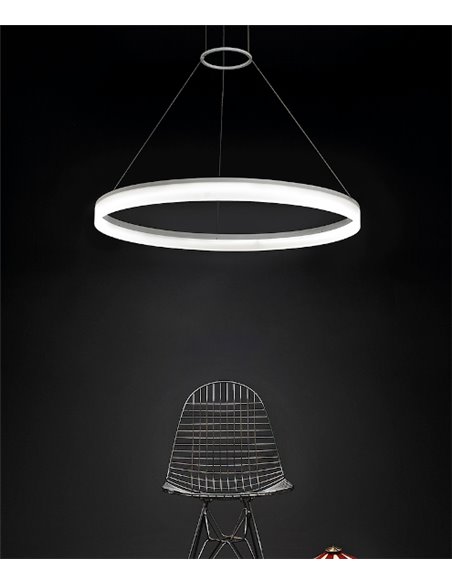 Lámpara colgante Circ Round – Leds C4 – Lámpara regulable 60/80/100 cm