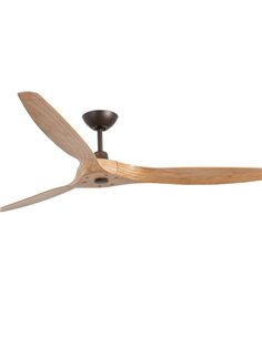 Ventilador de techo Morea - Faro - Ventilador DC sin luz con palas de madera clara 2